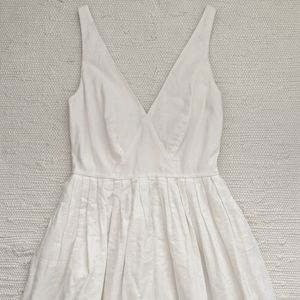J.Crew White Sleeveless Dress Size 2